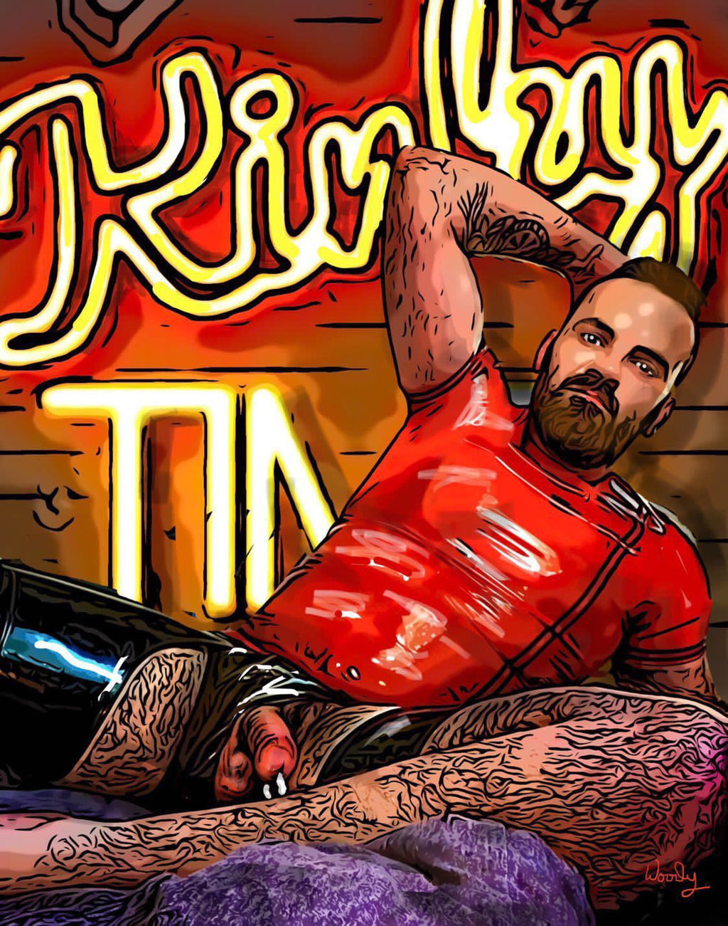 24”x 40” Canvas Print, “Kinky Time”