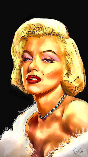 24”x 40” Canvas Print, “Diamonds are a Gurl’s Bestie”