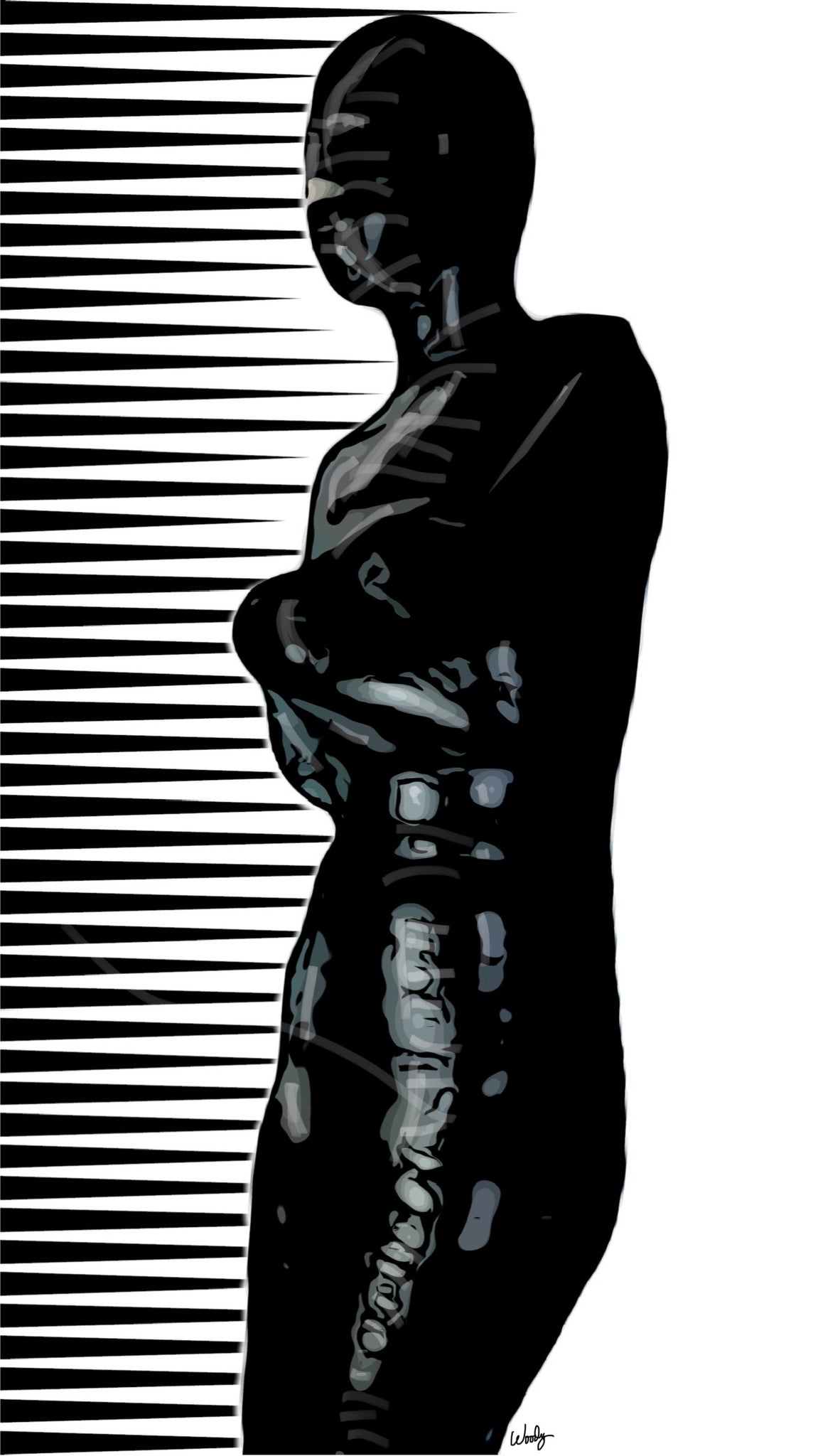 Graphic design short sleeve in t-shirt.  Mummified