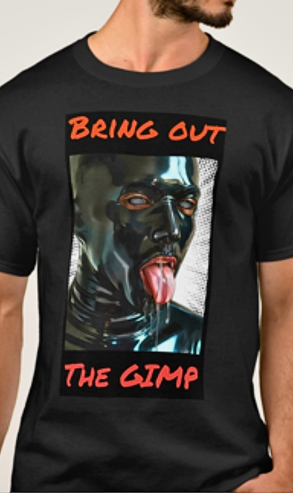 Graphic design short sleeve in t-shirt. Bring in the Gimp
