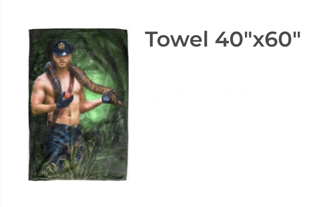 40/60 beach towel “garden of good and evil”  order only
