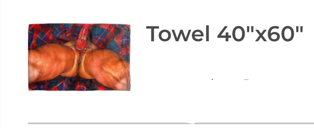 40/60 beach towel “bottom eye view”