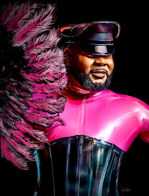 24”x 40” Canvas Print,”Mr International Rubber 26”
