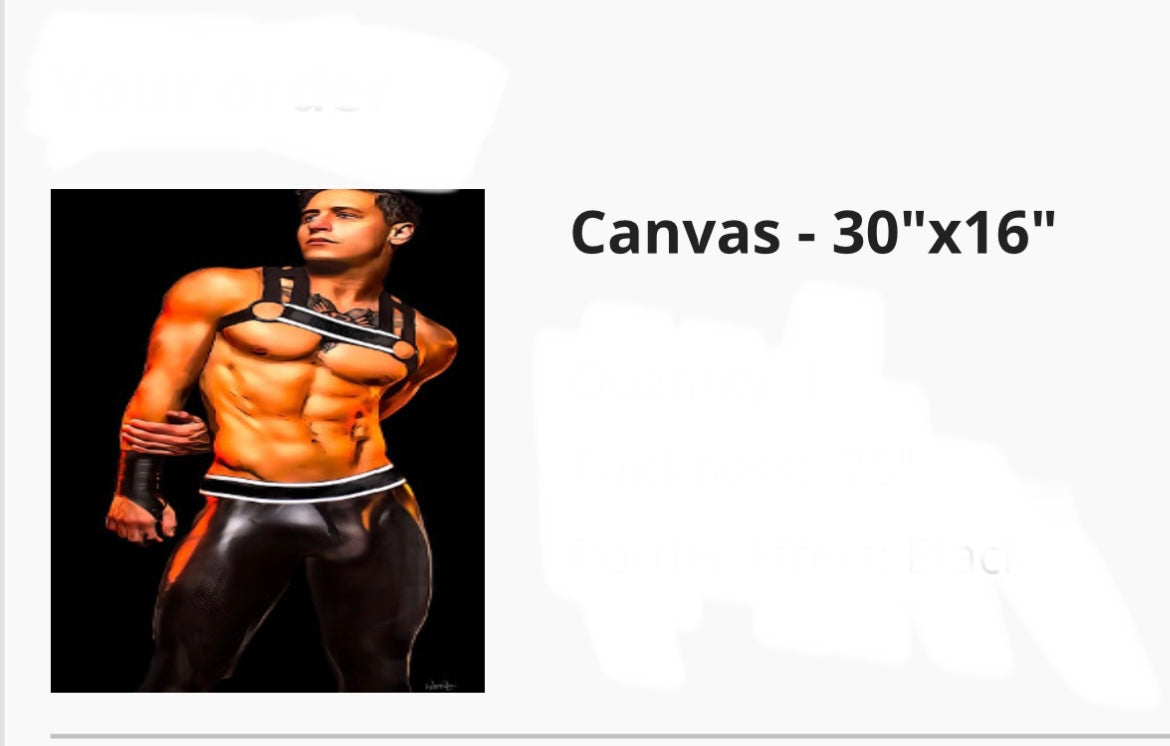 16”x 30” Canvas Print, “ Dalton Atlanta’s Own P⭐️”