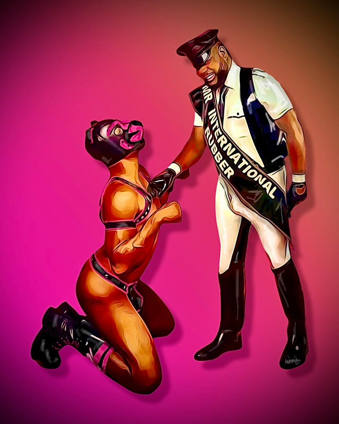 3PC Set Canvas Print, “MIR27 and Pups“