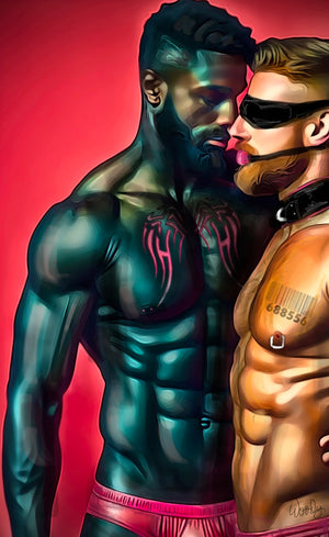 24”x 40” Canvas Print , “ Admiring my Boi”i