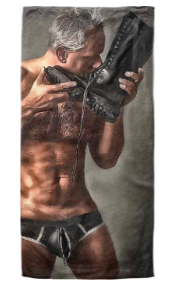 27”x 55” Beach Towel, “ Boot Whoreship”