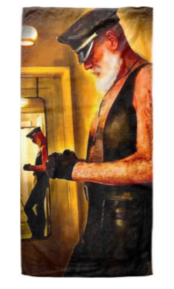 27” x 55” Beach Towel,” Waiting for a boy”