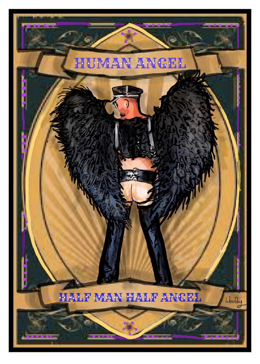 24"x 36" Canvas Print, " Human Angel