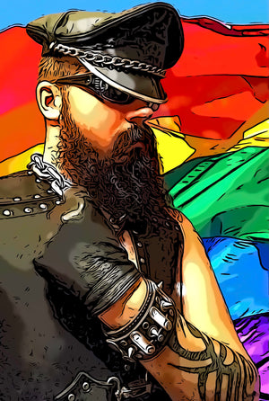 30" x 48" Canvas Print. "Kink Pride"