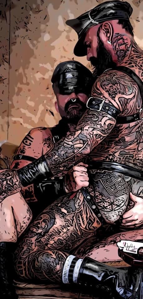 8" x 12" framed art, "Straddle Daddy"