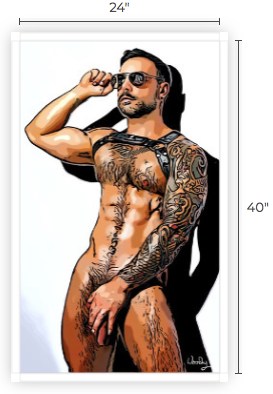 24"x40" Canvas Print "Just Chillin"