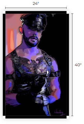 24"x 40" Canvas Print, "Master"