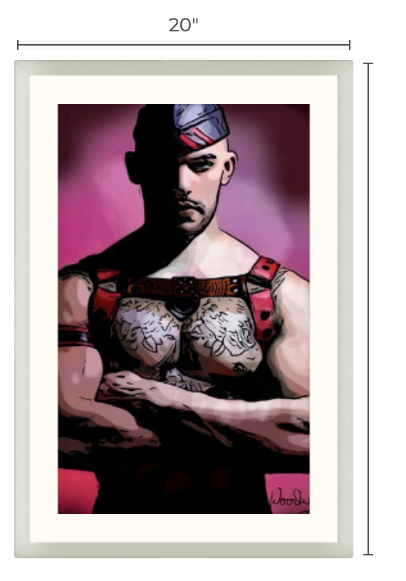 20"x 30" Framed Art, " At Ease"