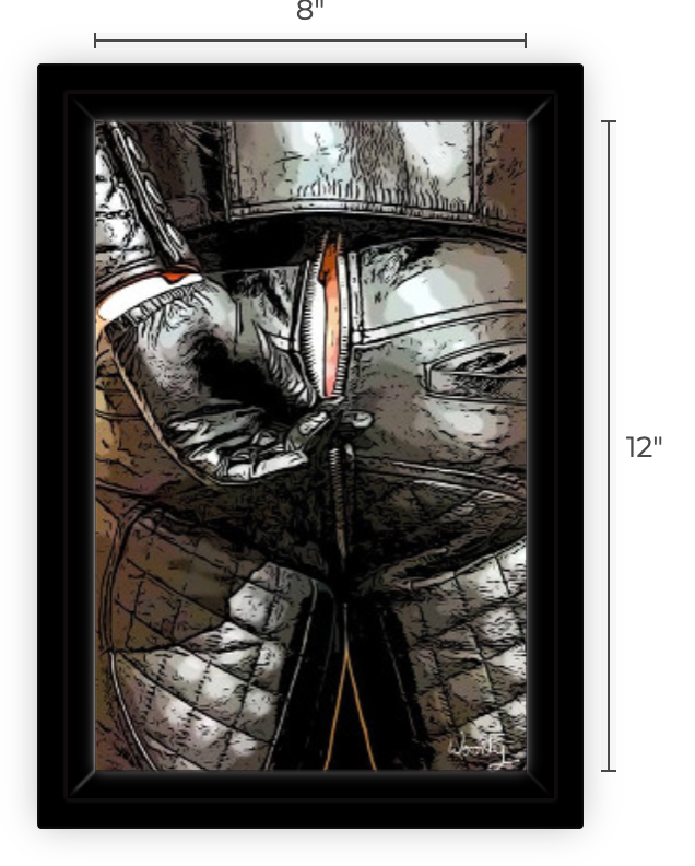 8" x 12" Canvas Print in Black Frame, "Grand Opening"