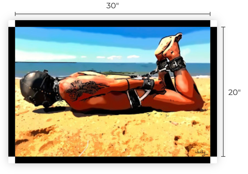 30"x 20" Canvas Print, "Sex on the Beach"