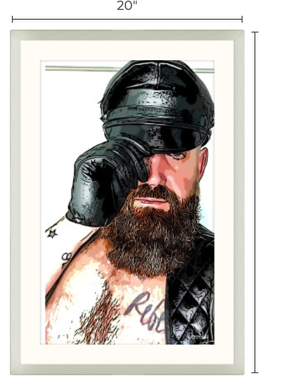 20"x 30" Framed Art, "Good Day Mate"