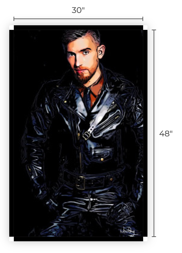 30" x 48" Canvas Print, "Not BLUF-ing"