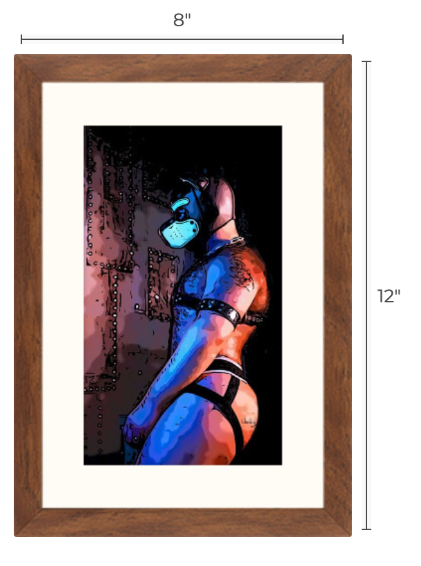 8"x 12" Framed Art, "Top Dawg"