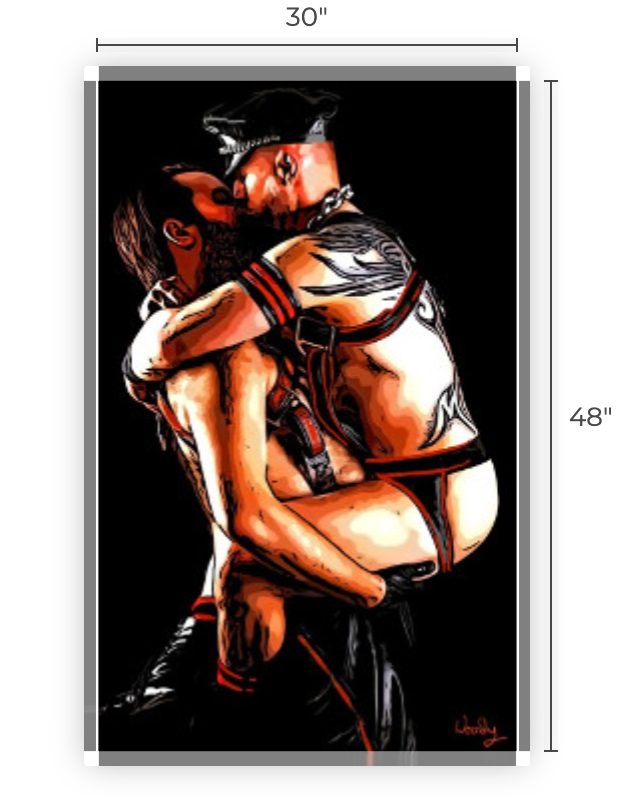 30" x 48" Canvas Print, "Catch me Daddy"