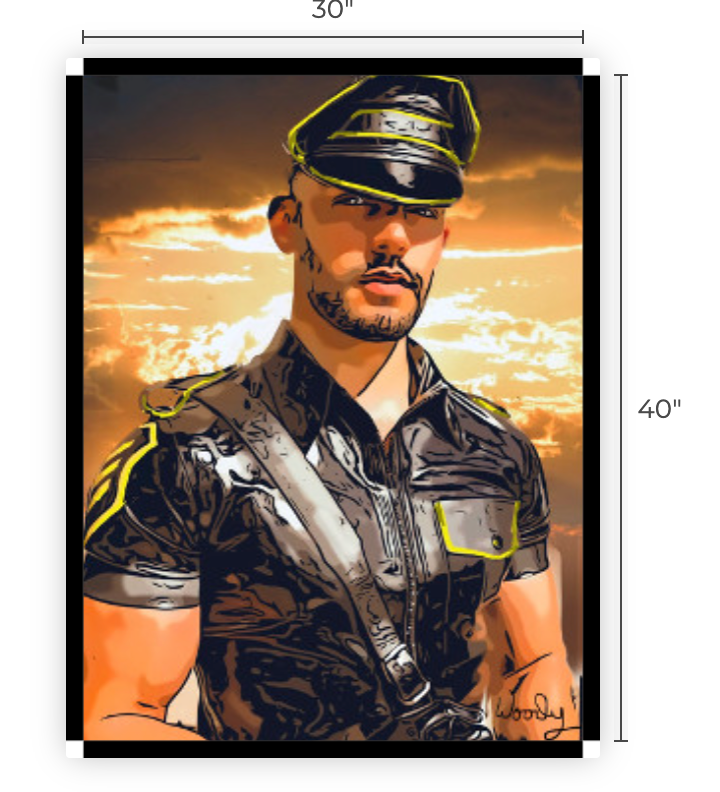 30" x 40" Canvas Print, "Autumn Boi"