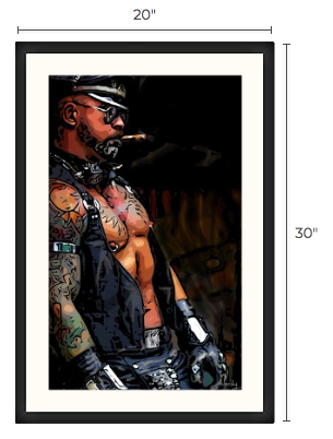 20" x 30" Framed Art, "Master"