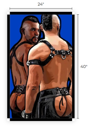 24" x 40" Canvas Print, "Double Trouble"