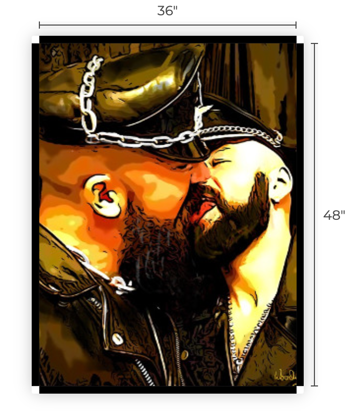 36" x 48" Canvas Print, "Tongue"