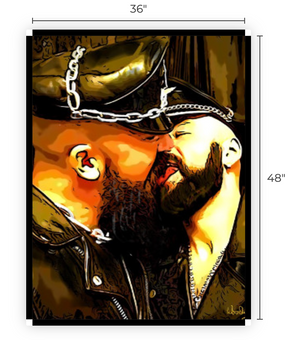 36" x 48" Canvas Print, "Tongue"