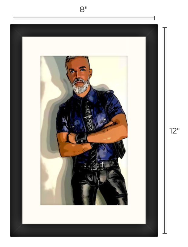 8" x 12" Framed Art, "Uniform Night"