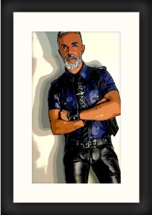 8" x 12" Framed Art, "Uniform Night"