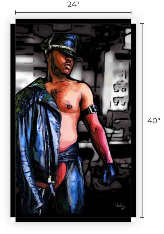 24" x 40" Canvas Print, " Sir's Night Out"