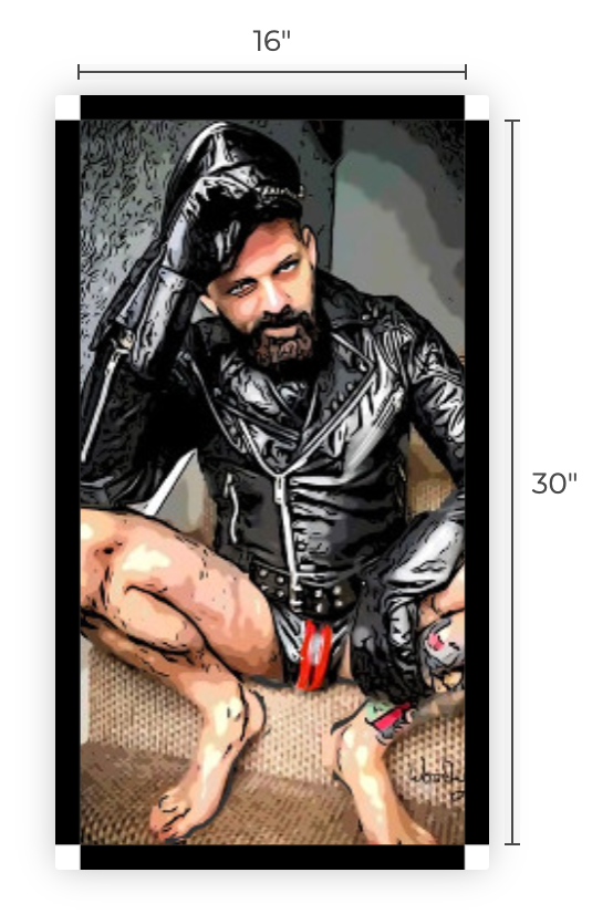 16" x 30" Canvas Print, " IN My Gear"
