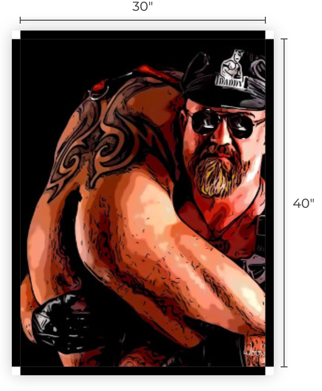 30" x 40" Canvas Print, " Daddy's Load"