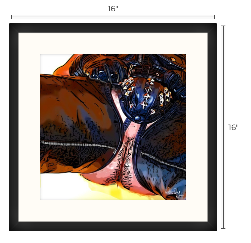 16' x 16" Framed Art, "Bottom's Eye View"