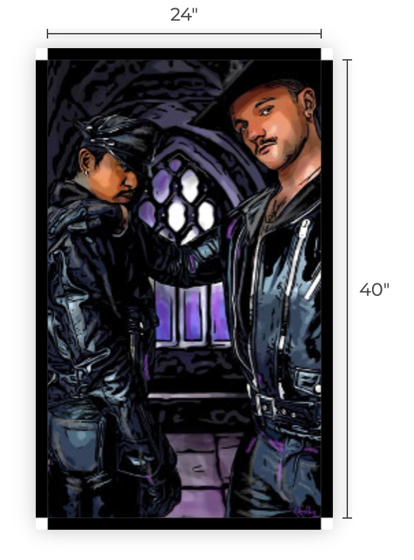 24" x 40" Canvas Print, "FWB"