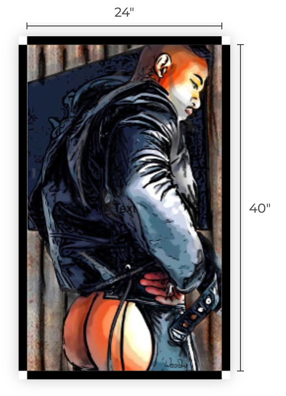 24" x 40" Canvas Print, "Papi"