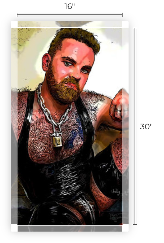 16" x 30" Canvas Print, "Brodie"