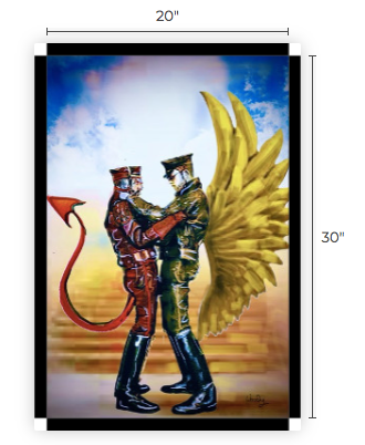 20" x 30"Canvas Print, "Good VS Evil"