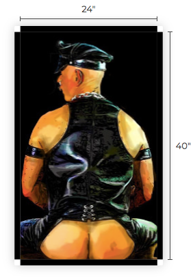 24"x 40" Canvas Print. "Sir's Assets".SAN FRAN EAGLE EXCLUSIVE 5 Prints only