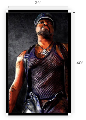 24"x 40" Canvas Print, "Mesh of Men".SAN FRAN EAGLE EXCLUSIVE 5 Prints only