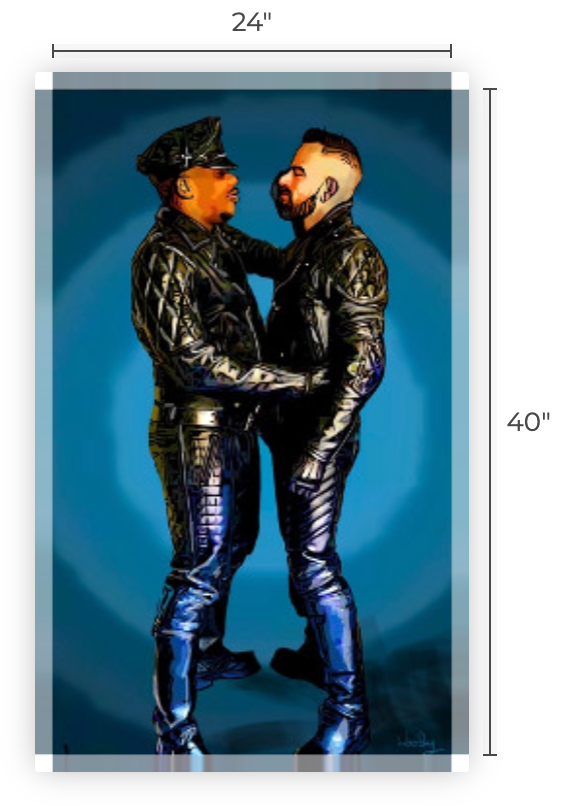 24" x 40" Canvas Print, "Chance Meeting"