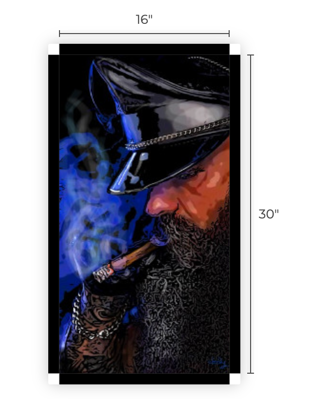 16" x 30" Canvas Print, "Cigar Master"
