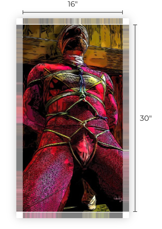 16" x 30" Canvas Print, "Bound in a Single Minute"